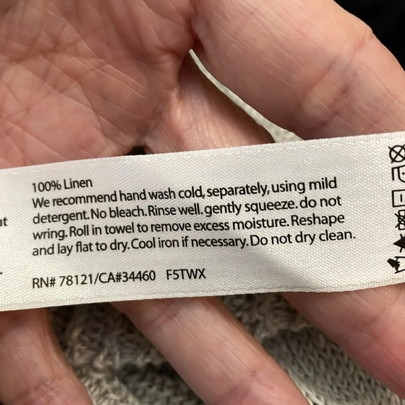 Eileen Fisher 100% Linen Cardigan Size S/P - Picture 5 of 5